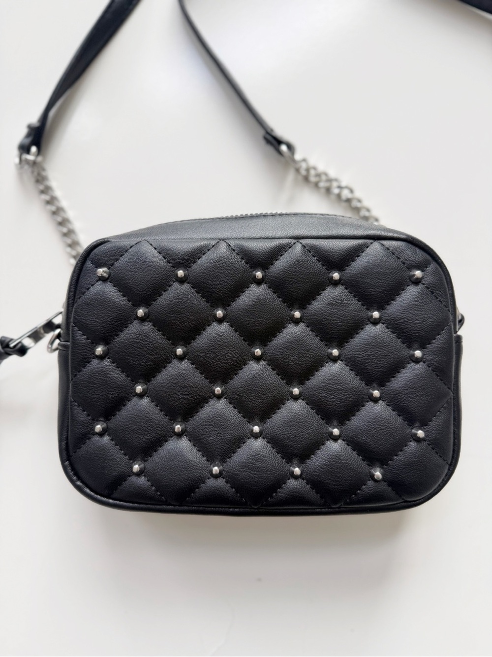 Rebecca Minkoff Black Studded Leather Crossbody Bag - Picture 3 of 7